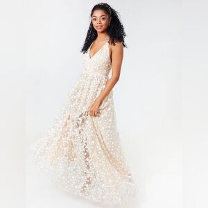 Altar’d State Caledonia Cream Floral Maxi Dress XS